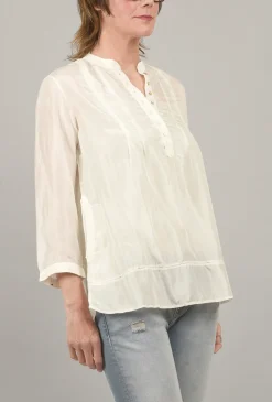 Cheap Evie Lou Brylee Silk Blouse, White