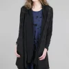 Sale Evie Lou Burnout Dot Long Cardie, Black