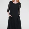 Store Evie Lou Calista Dress, Black