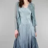 Fashion Evie Lou Carolyn Dress/Jacket Combo, Ocean Blue Ombre