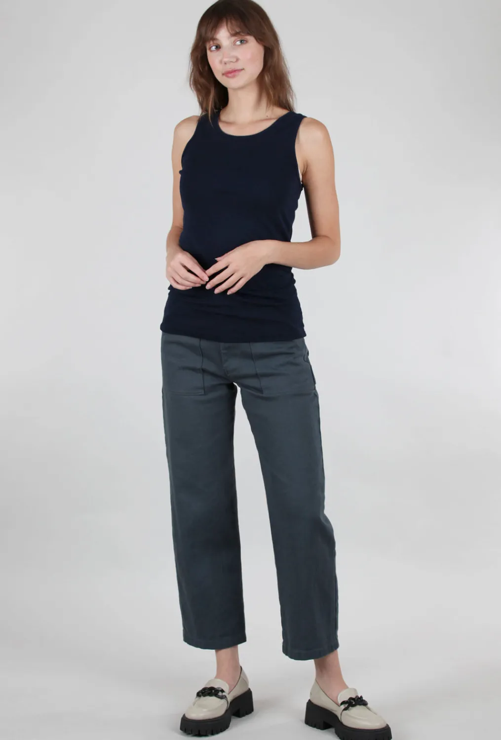 Sale Evie Lou Carpenter Pant, Atlantic