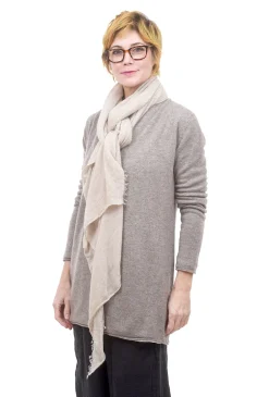 Flash Sale Evie Lou Cashmere Love Scarf, Beige/Milk