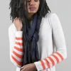 Flash Sale Evie Lou Cashmere Love Scarf, Hand-Dyed Indigo