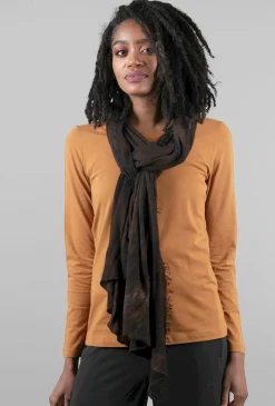Best Sale Evie Lou Cashmere Love Scarf, Hand-Dyed Brown