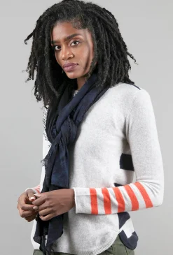 Flash Sale Evie Lou Cashmere Love Scarf, Hand-Dyed Indigo