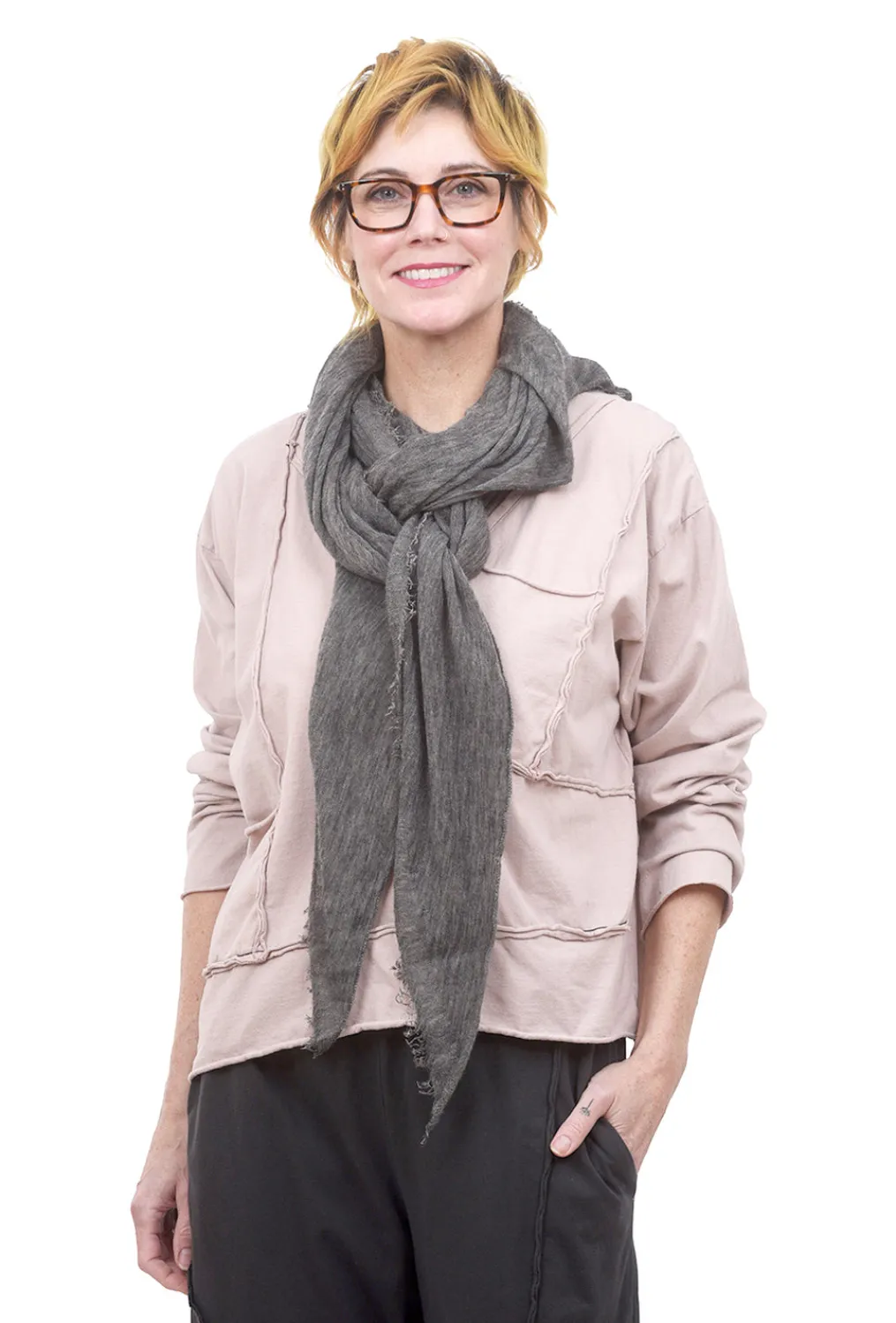 Outlet Evie Lou Cashmere Love Scarf, Pepper
