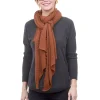 Hot Evie Lou Cashmere Love Scarf, Red Leather