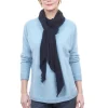 Online Evie Lou Cashmere Love Scarf, Royal Blue/Black