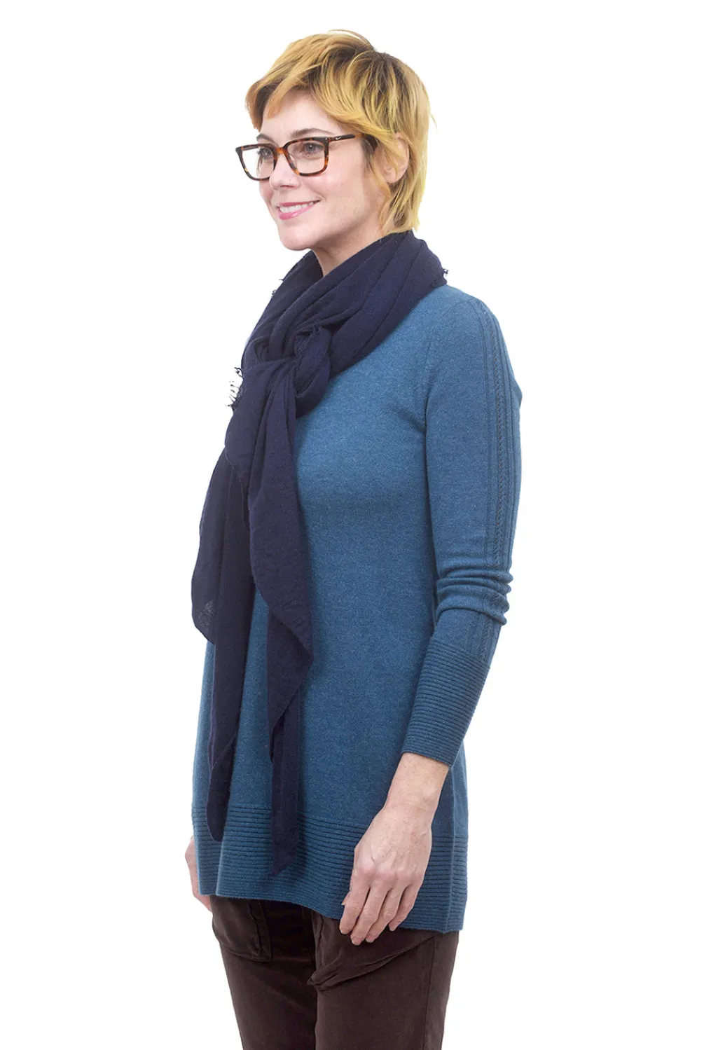 Hot Evie Lou Cashmere Love Scarf, Royal Blue
