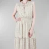 Sale Evie Lou Celeste Midi Dress, Ivory/Sage