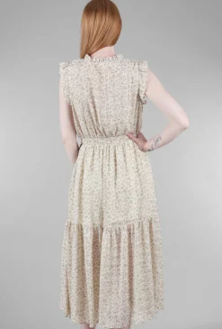 Sale Evie Lou Celeste Midi Dress, Ivory/Sage