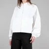Fashion Evie Lou Chic Bomber Jacket, White