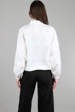 Fashion Evie Lou Chic Bomber Jacket, White