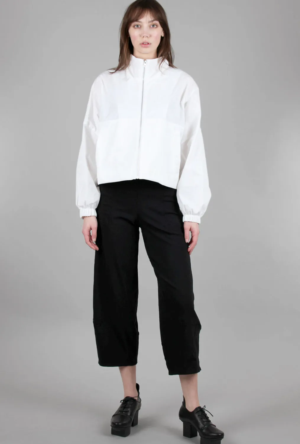 Fashion Evie Lou Chic Bomber Jacket, White