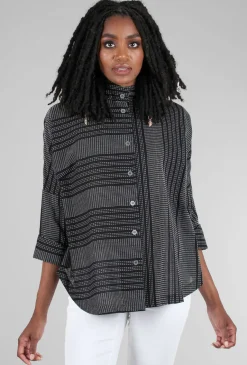 Best Evie Lou Circular Shirt Jacket, Black Beam