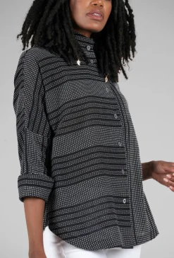 Best Evie Lou Circular Shirt Jacket, Black Beam
