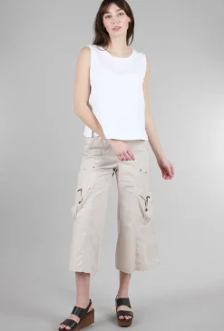 Fashion Evie Lou Classic Linen Shell, White