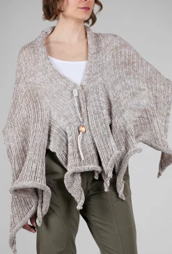 Best Sale Evie Lou Clever Shawl Cardie, Tan/Fisher