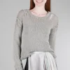 Best Sale Evie Lou Coc Loose-Knit Pullover, Original Gray