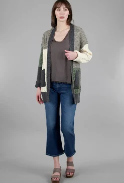 Best Evie Lou Color Block Cardie, Earth