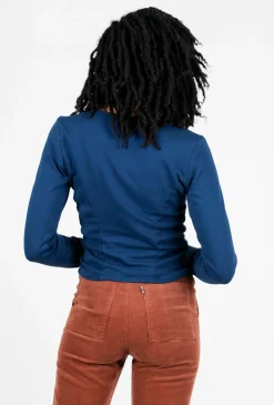 Shop Evie Lou Confess Top, Deep Blue