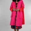 Hot Evie Lou Cotel Coat, Rosso/Fuchsia