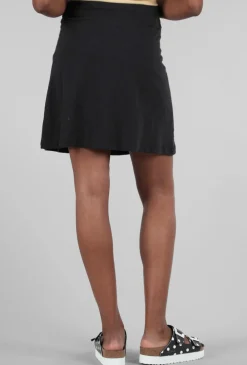 Cheap Evie Lou Cotton Slub Beach Skirt, Black