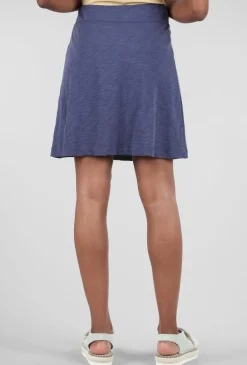 Hot Evie Lou Cotton Slub Beach Skirt, Navy