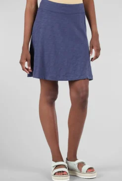 Hot Evie Lou Cotton Slub Beach Skirt, Navy