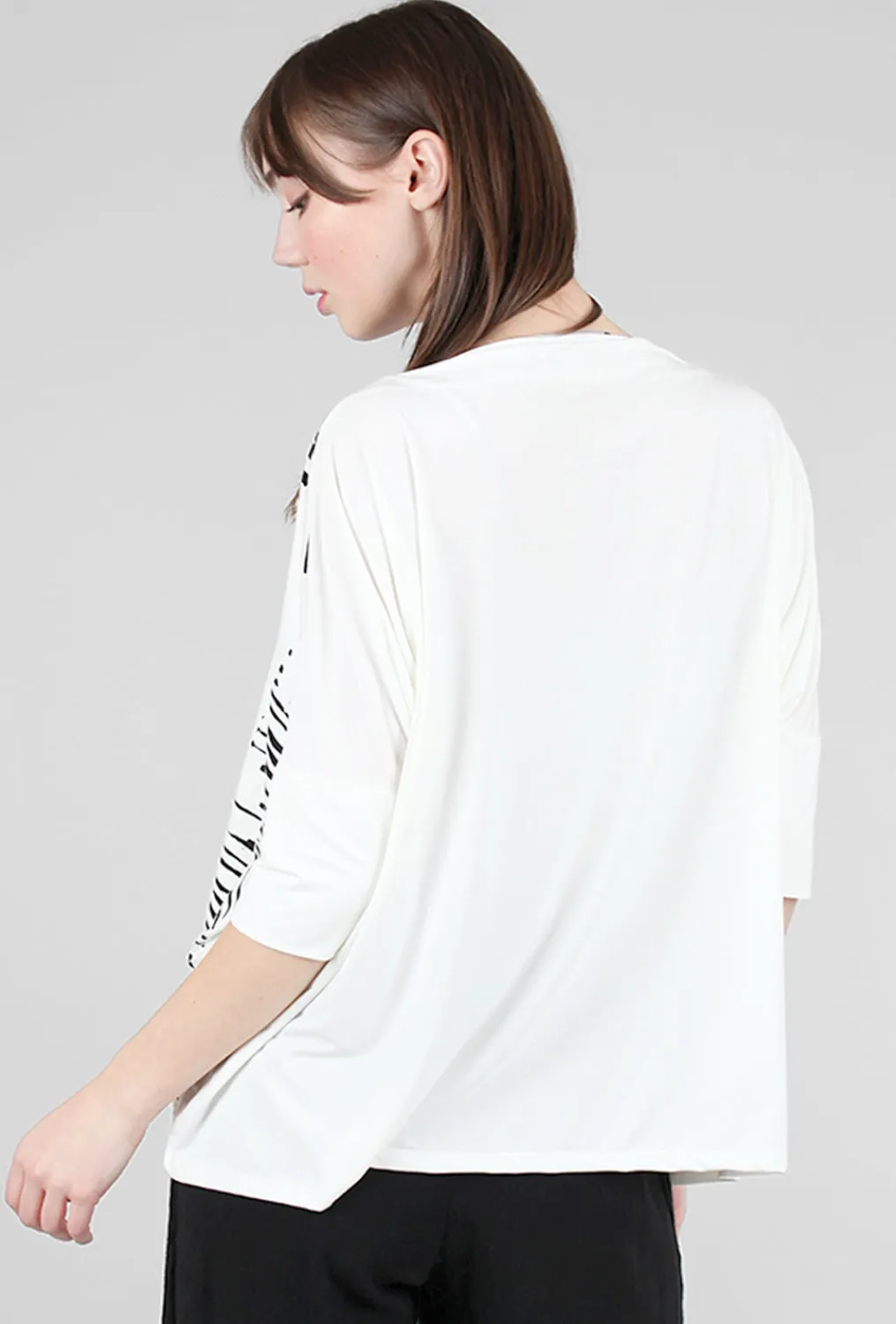 Flash Sale Evie Lou Countdown Top, White/Black