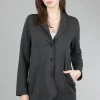 Store Evie Lou Cozy Slouch Blazer, Charcoal