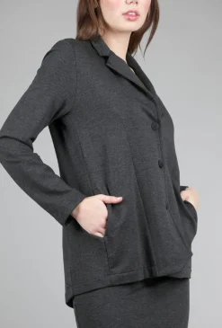 Store Evie Lou Cozy Slouch Blazer, Charcoal