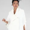 Fashion Evie Lou Crinkle Rib Jacket, Ivory