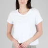 Cheap Evie Lou Crop Boxy Crew, White