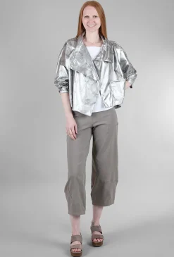 Store Evie Lou Cropped Asym Jacket, Marble