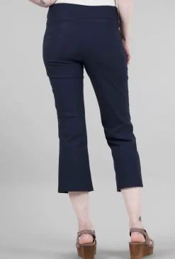 Sale Evie Lou Cropped Flare Pant, Navy
