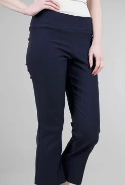 Sale Evie Lou Cropped Flare Pant, Navy