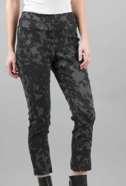 New Evie Lou Cropped Hudson Pant, Heather Gray Bramble