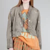 Shop Evie Lou Cropped Kelly Jacket, Zephyr