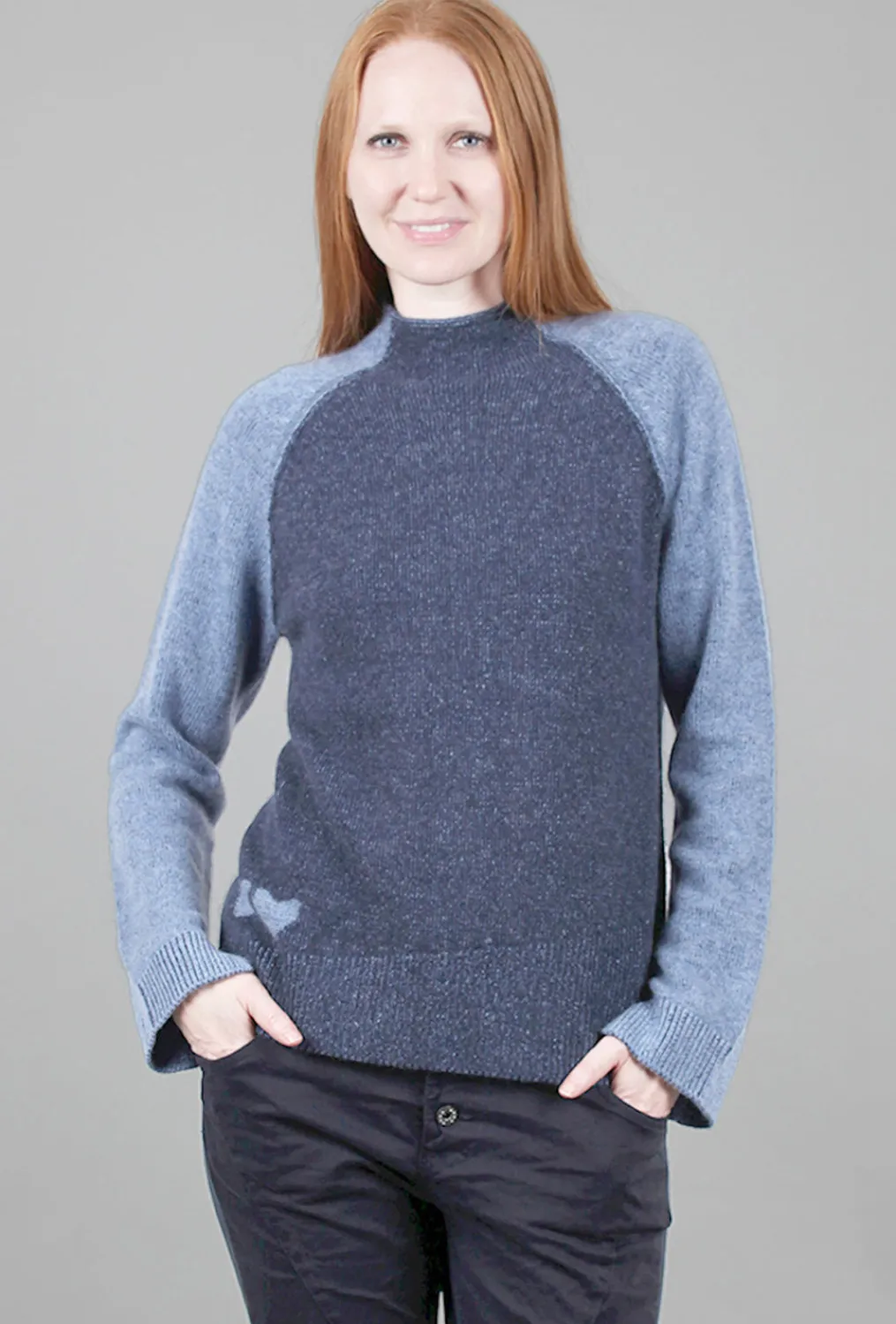 Cheap Evie Lou Cupid Pullover, Navy