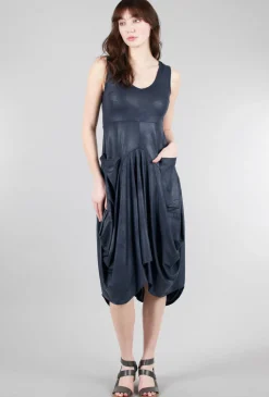 Sale Evie Lou Dante Shine Dress, Ink Vintage