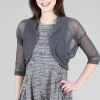 Fashion Evie Lou Demi Shrug, Shale