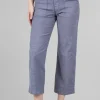Sale Evie Lou Denim Boiler Pant, Purple Frost