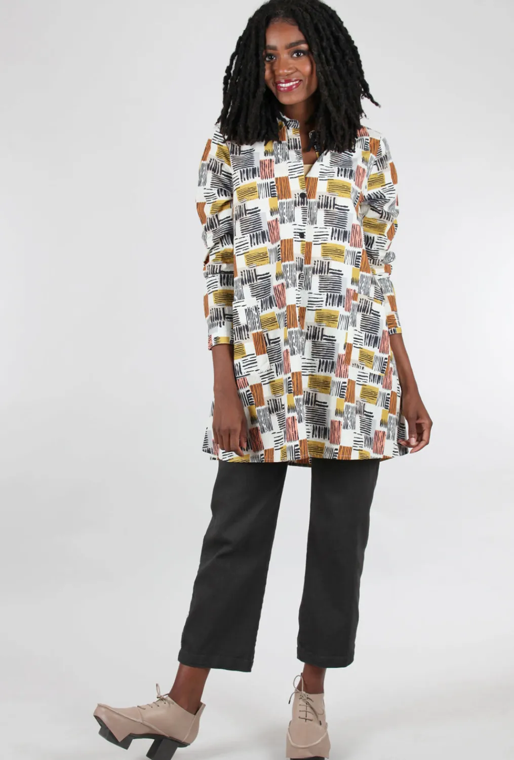 Shop Evie Lou Destin Tunic, Rhythm Orange