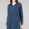 Flash Sale Evie Lou Dimensional-Texture Hoodie Dress, Navy