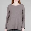 Discount Evie Lou Double Face Plus Three Tee, Lichen
