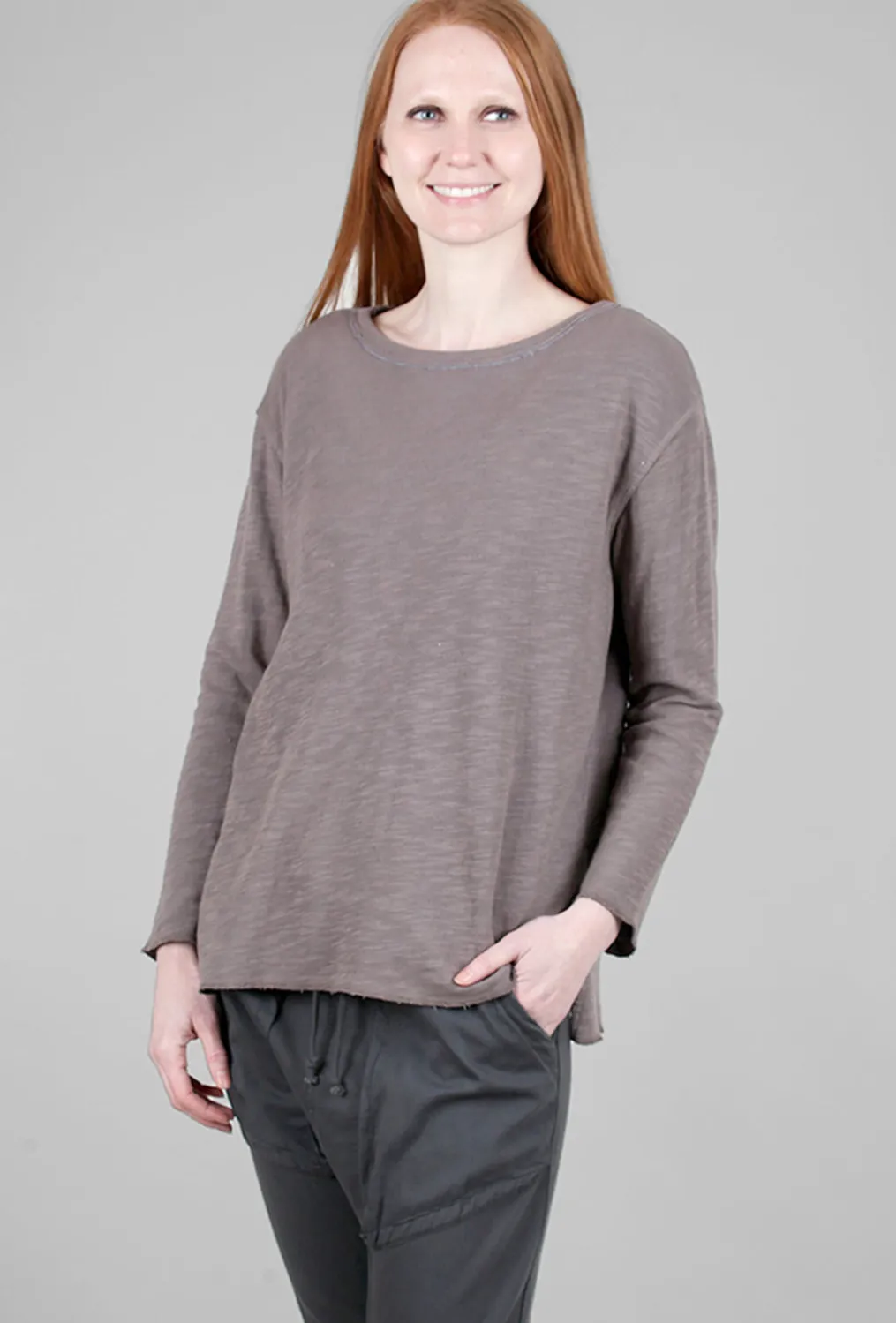 Discount Evie Lou Double Face Plus Three Tee, Lichen