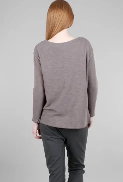 Discount Evie Lou Double Face Plus Three Tee, Lichen