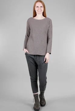 Discount Evie Lou Double Face Plus Three Tee, Lichen