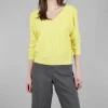 Clearance Evie Lou Double V Dolman Sweater, Citrus